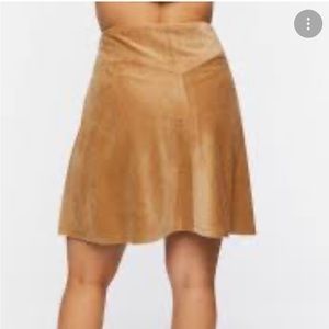 Altar’d State Tan Brown Corduroy Fall Skirt Size Medium
